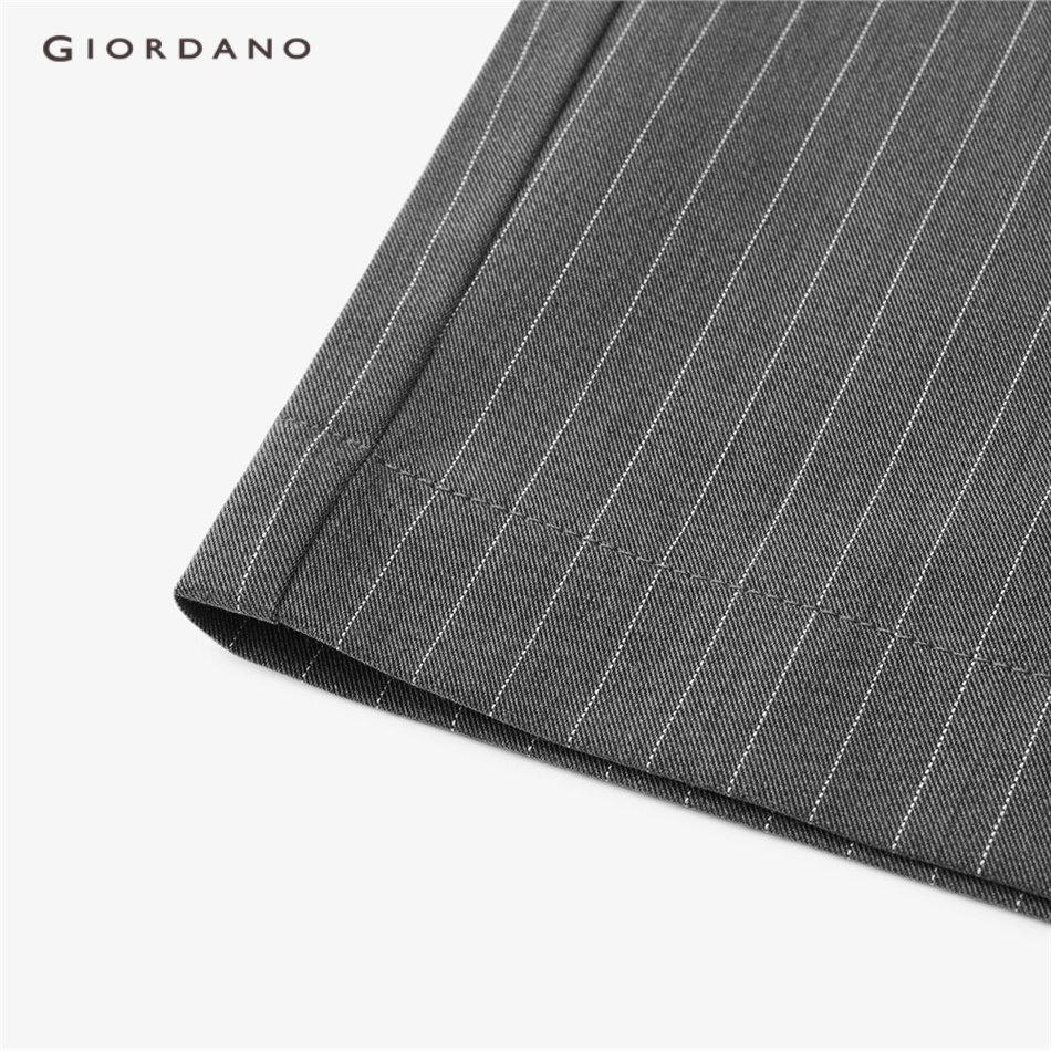 GIORDANO WOMEN Pleated stripe suit pants 18413917