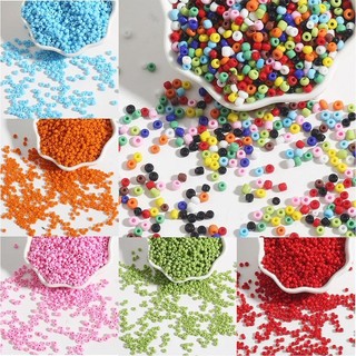 Chuỗi Hạt Thủy Tinh Màu Trơn 2 / 3 / 4mm Dùng Làm Trang Sức Thủ Công