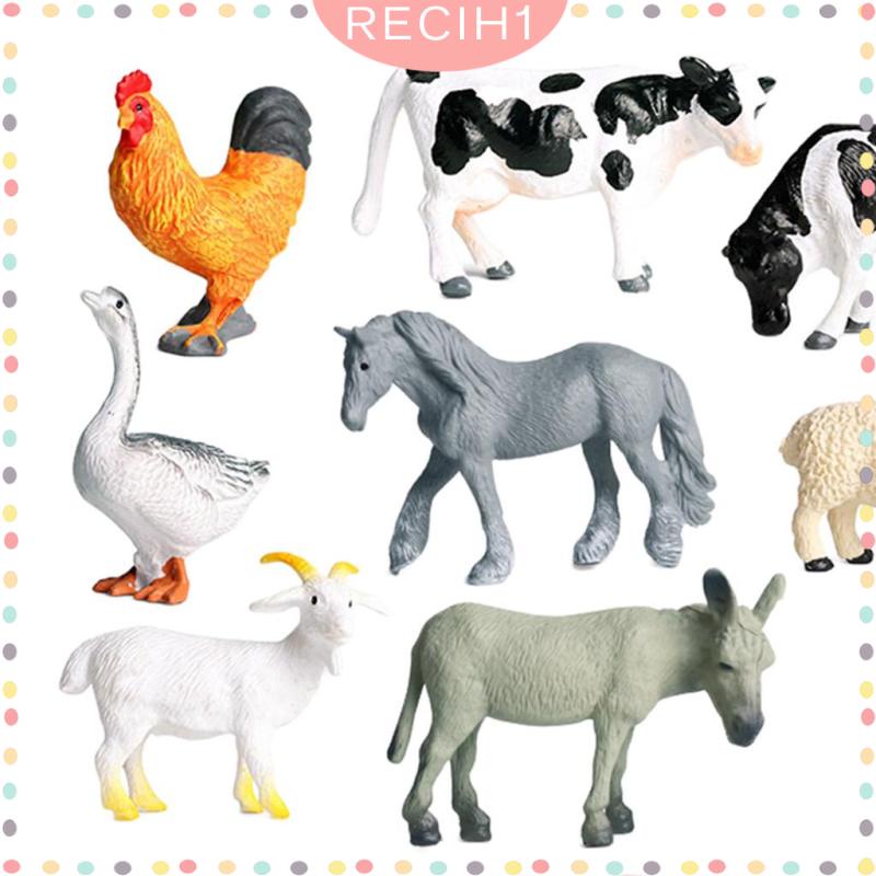 Set 12 Mô Hình Nông Trại Động Vật Cho Bé
