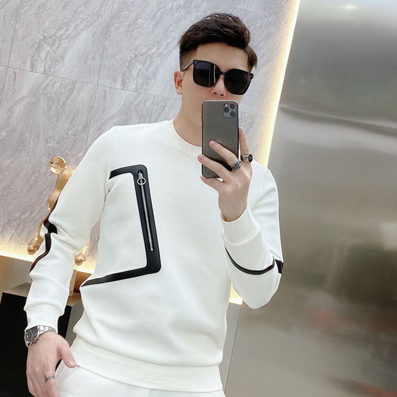 Áo sweater Dài Tay Thời Trang Xu Hướng Hàn Quốc Cho Nam