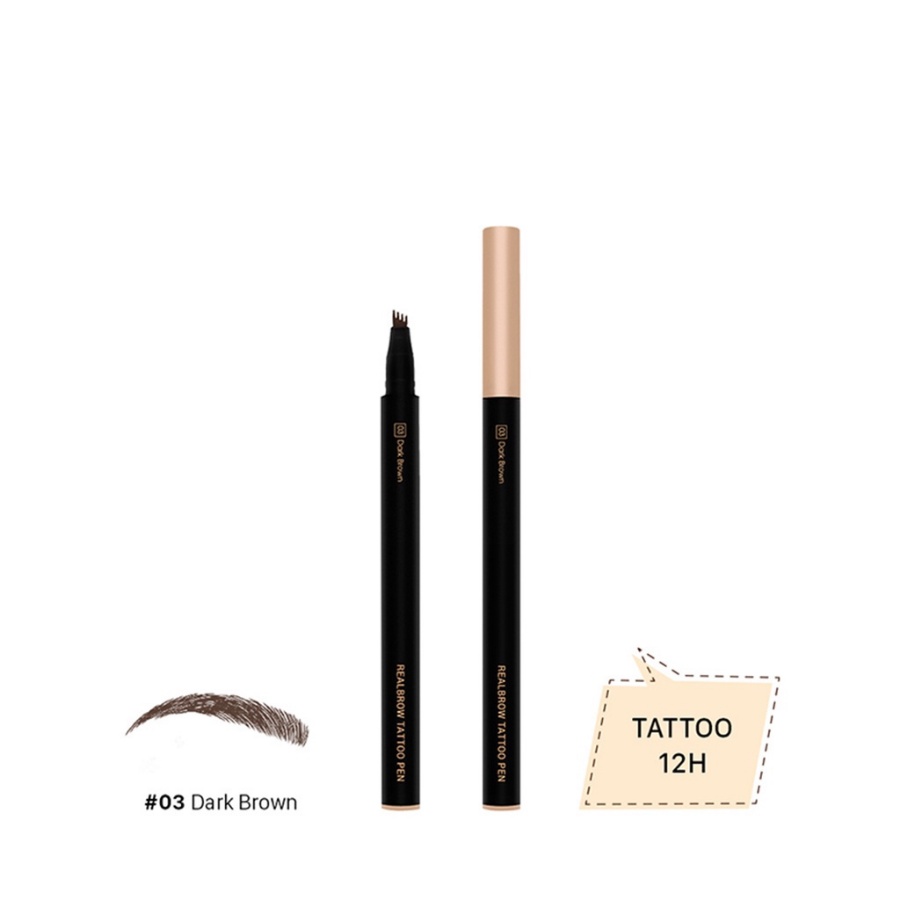 Bút Kẻ Mày Phẩy Sợi VACOSI 24H VACOSI REALBROW TATTOO PEN không Lem Không Trôi, điêu khắc lông mày tiện lợi Daily Beauty