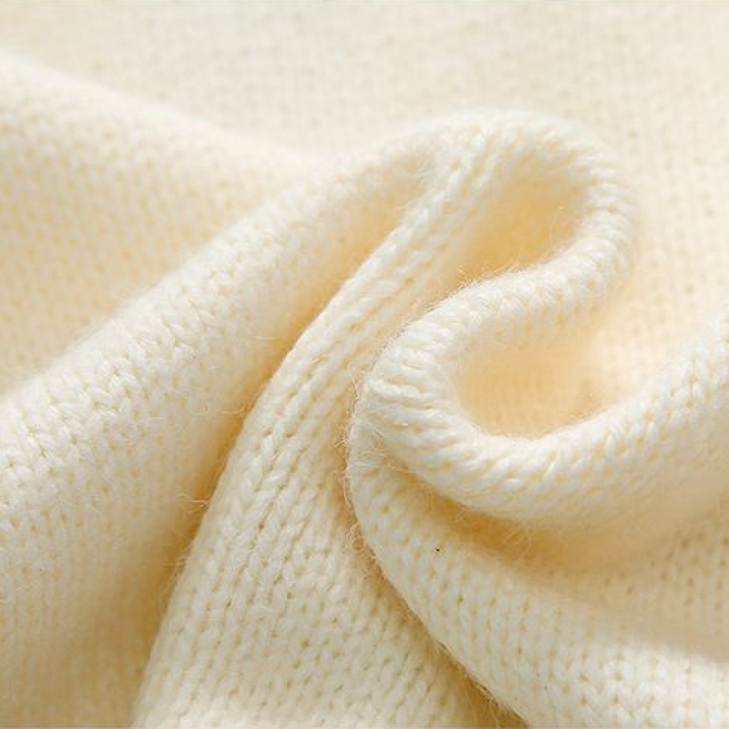 Áo Sweater Dệt Kim Phối Bóng Lông Nhỏ Dễ Thương Thời Trang Thu Đông Cho Bé Gái