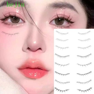 Set 4 / 8 Cặp Lông Mi Giả 3d Màu Đen Tự Nhiên Lâu Trôi Không Thấm Nước hejiu