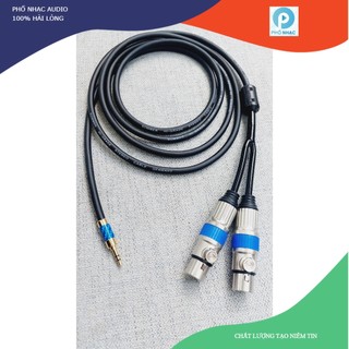 Dây 2 đầu canon cái ra jack 3.5mm - dây cáp chuyển 2 đầu jack canon ra 1 đầu 3.5 ly nhiều cở dây cho ae lựa chọn