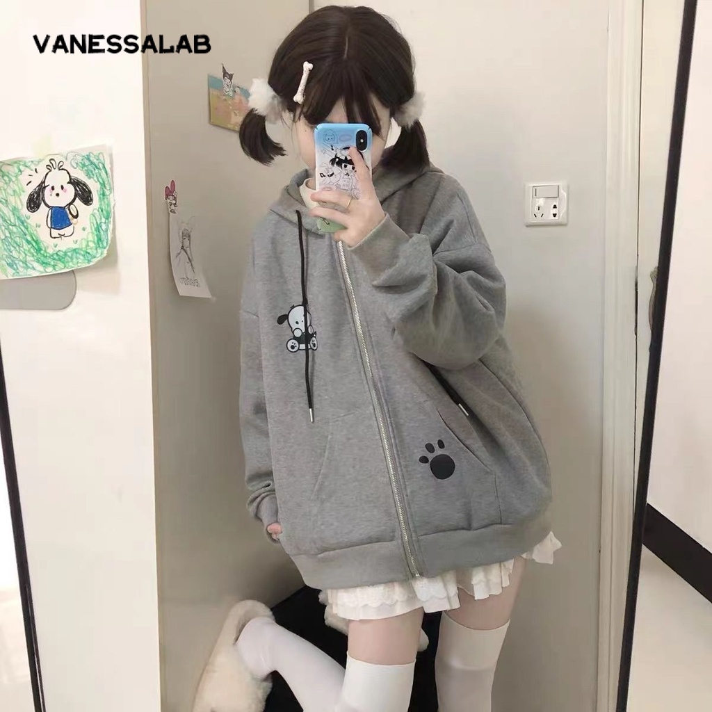 VanessaLab Áo Khoác hoodie áo khoác nữ zip hoodie trendy Thanh lịch fashionable Fashion WWY2391CIX38Z230920