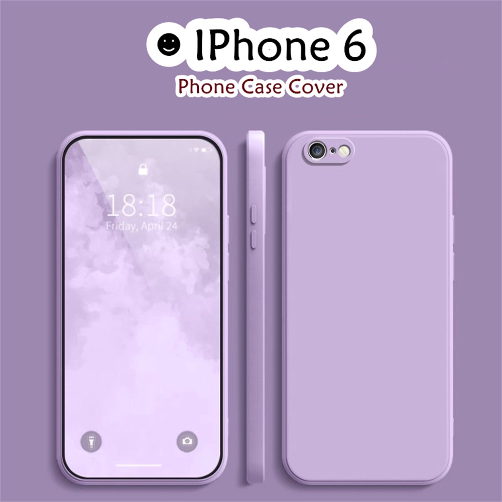 Ốp Điện Thoại Silicon Màu Trơn Đơn Giản Cho iphone 6