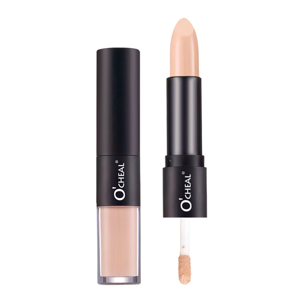 OCHEAL Trang điểm Kem che khuyết điểm hai đầu phổ biến Lip Primer Eye Dark Circles Cover Tattoo