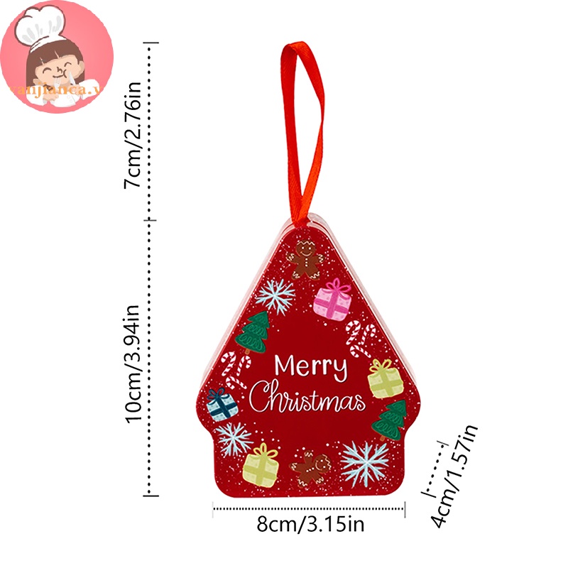 Yanca Hũ Đựng Kẹo / Bánh Quy / Socola / Bánh Quy Giáng Sinh Trang Trí Lễ Kỷ Niệm vn