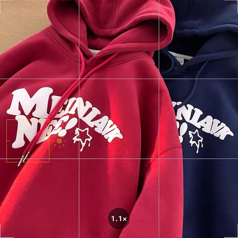 Áo hoodie Nhung Dày Dặn Tay Dài In Chữ sense Màu Xanh navy Cỡ m-5xl Thời Trang Mùa Thu Cho Nam