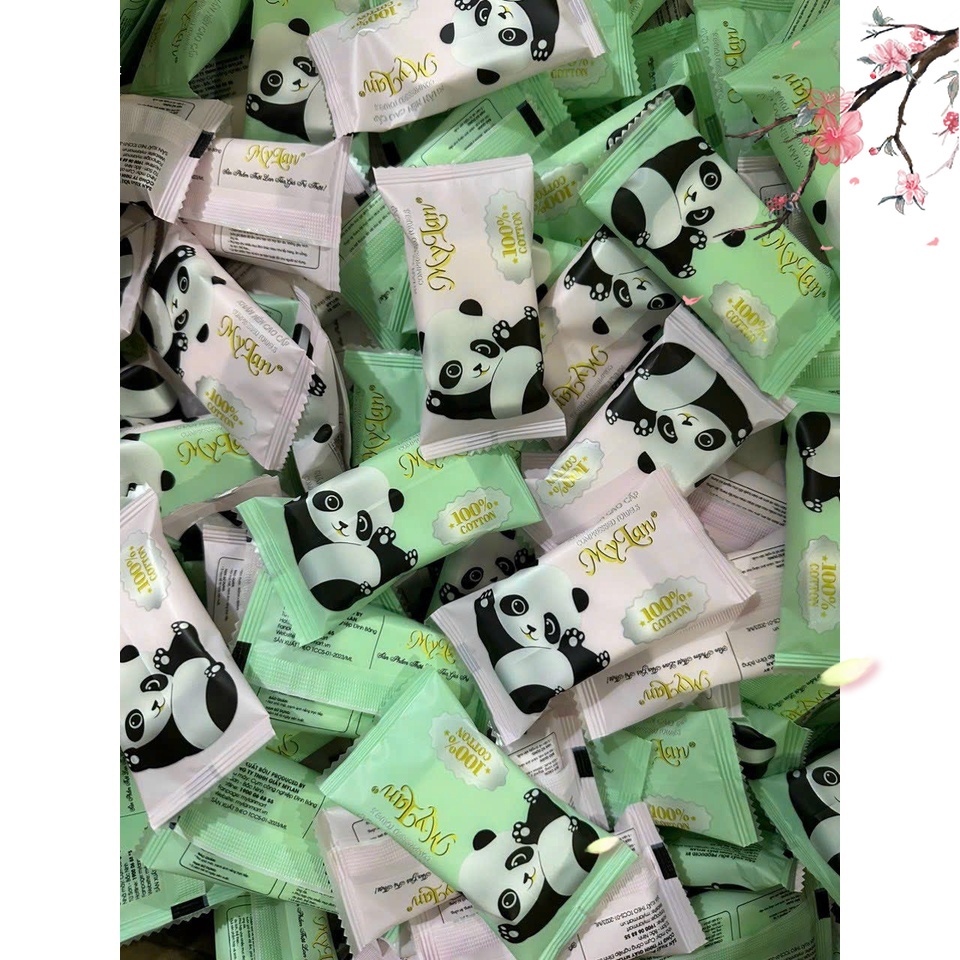 Viên khăn ướt Mylan cao cấp dùng 1 lần kích thước 24cmx 30cm an toàn cho mọi loại da