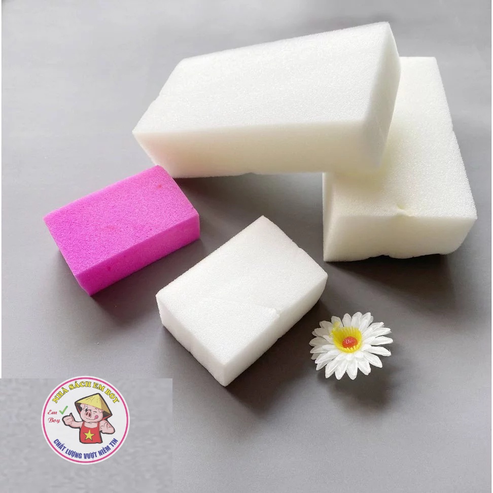 LAU BẢNG ĐÔI NHỎ 2 MIẾNG/1 BỊCH lau chùi cửa kính, đồ đạc, mút rửa xe