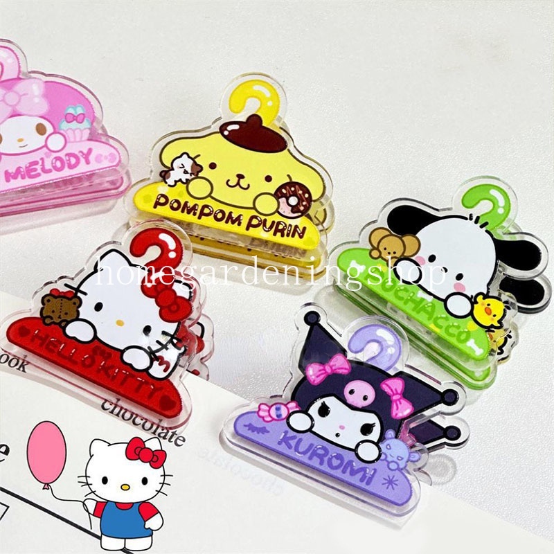 Sanrio Kẹp Đa Năng Hai Mặt Bằng acrylic In Hoạt Hình Dễ Thương