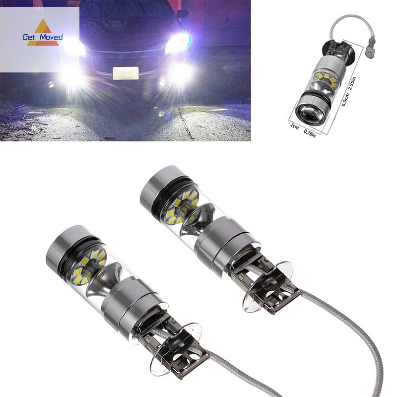 Đèn Pha led 100w h3 12 / 24v Phá Sương Mù Cho Xe Hơi Mới