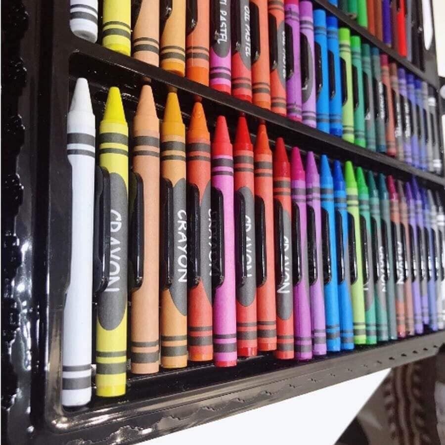 Bộ hộp bút màu 150 món bé tô màu hộp màu 150 chi tiết bé vẽ tranh HSD365 quà tặng bé gái quà sinh nhật