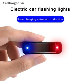 Ayellowgod Đèn led mini Cảnh Báo An Ninh Không Dây Sử Dụng Năng Lượng Mặt Trời Ban Đêm vn