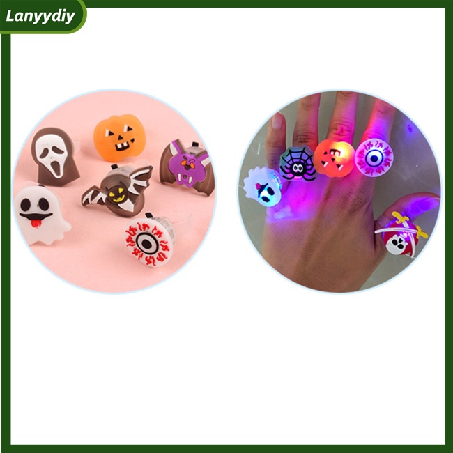Lanydiy Set 50 Vòng Đèn led 9-13 Dùng Pin Có Thể Điều Chỉnh Kích Thước Dùng Cho Tiệc halloween