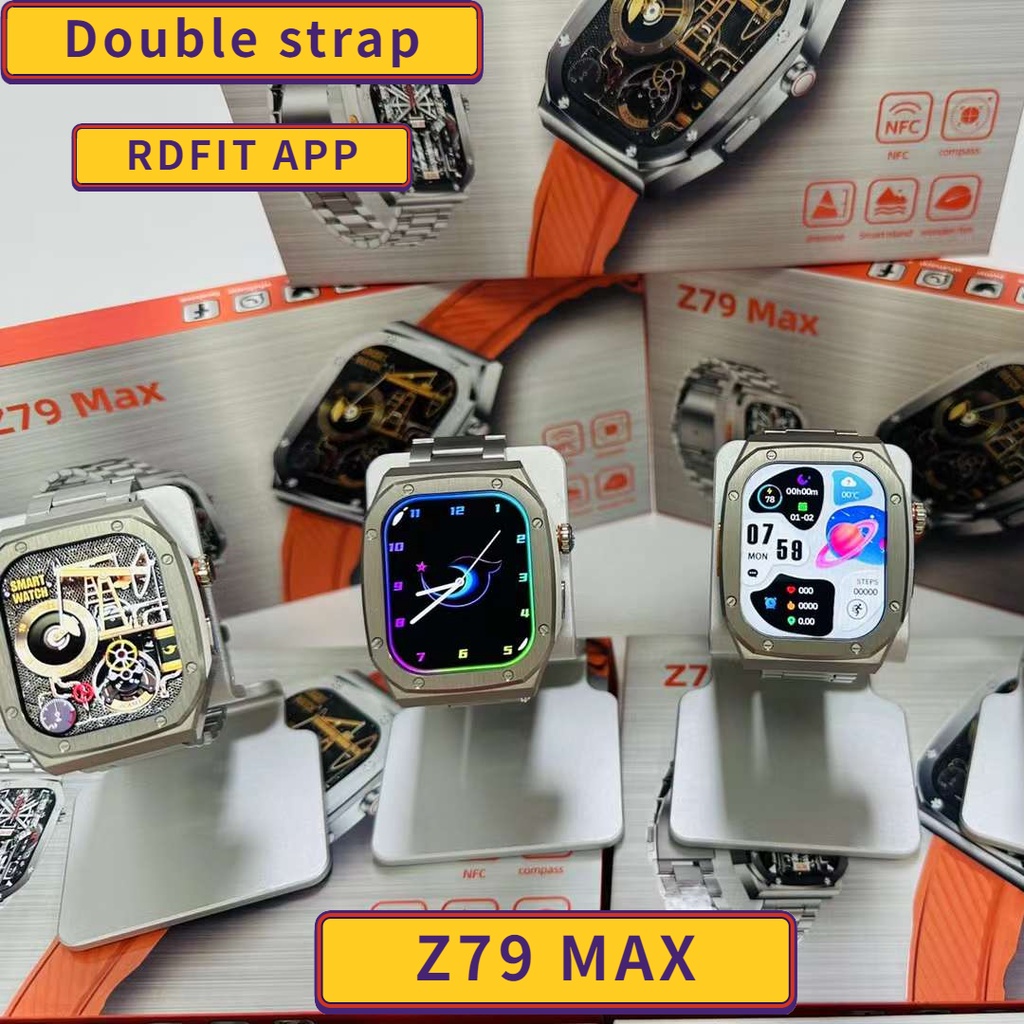 Đồng Hồ Thông Minh z79 max nfc lingdong island 5.1 bluetooth Hỗ Trợ Theo Dõi Huyết Áp Và Phụ Kiện