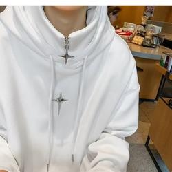 Áo Khoác hoodie Có Khóa Kéo Thời Trang hip hop Hàn Quốc Cho Nam