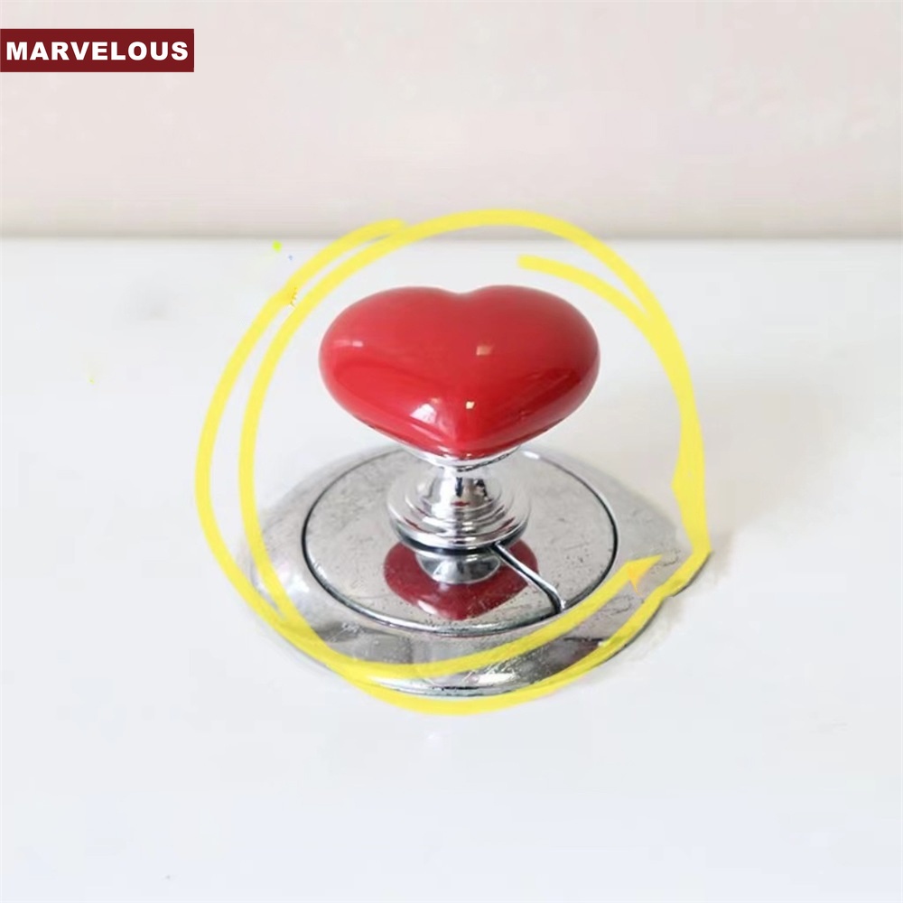 Nút Nhấn Xả Nước Bồn Cầu Hình Trái Tim Dễ Thương Sáng Tạo