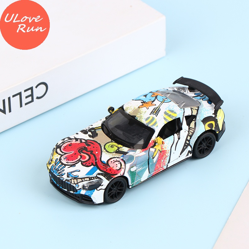 Uloverun Mô Hình Xe Hơi Thể Thao graffiti Bằng Hợp Kim Tỉ Lệ 1: 36