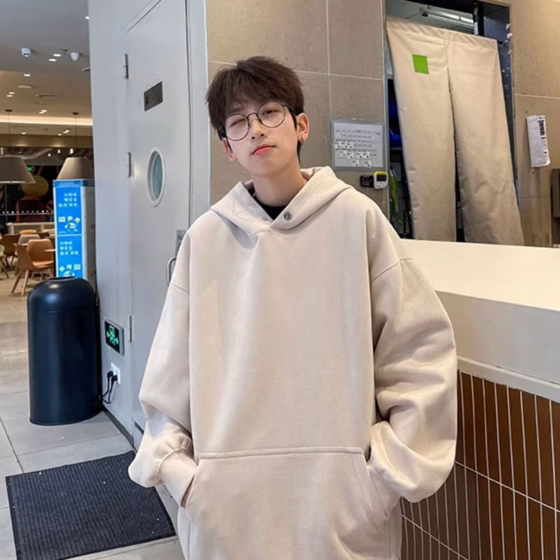 Áo Hoodie Dáng Rộng Phong Cách retro Nhật Bản Cao Cấp Cho Nam