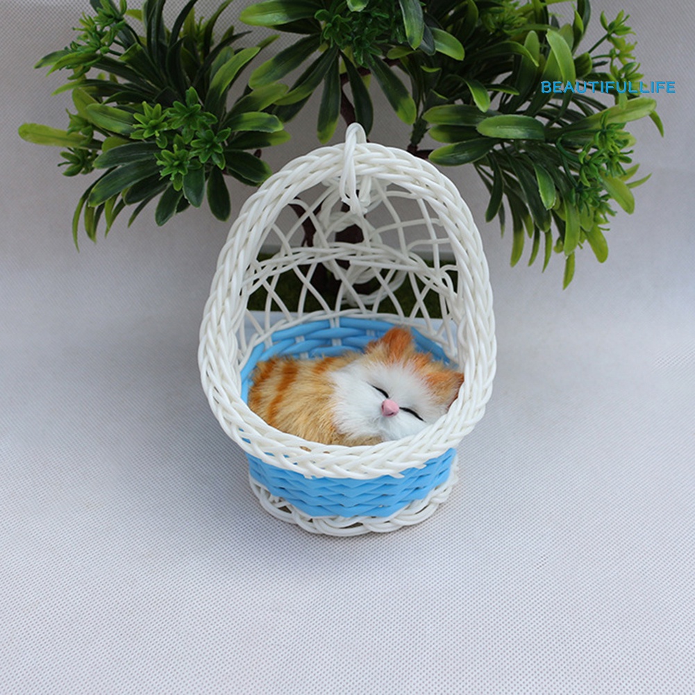 Thú Nhồi Bông Hình Mèo Dễ Thương Có Âm Thanh Trang Trí Nhà Cửa