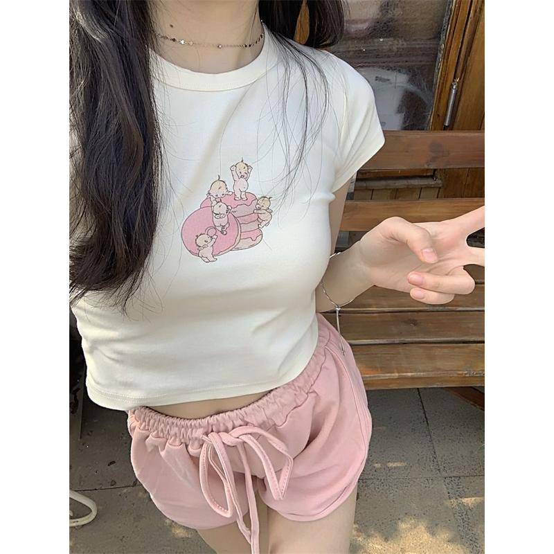 Áo Thun Tay Ngắn Mùa Hè 79 House Mỏng Hở Vai Phong Cách Mới Cho Nữ