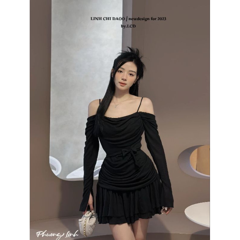 Sét áo nhún trễ vai xinh xỉuuu