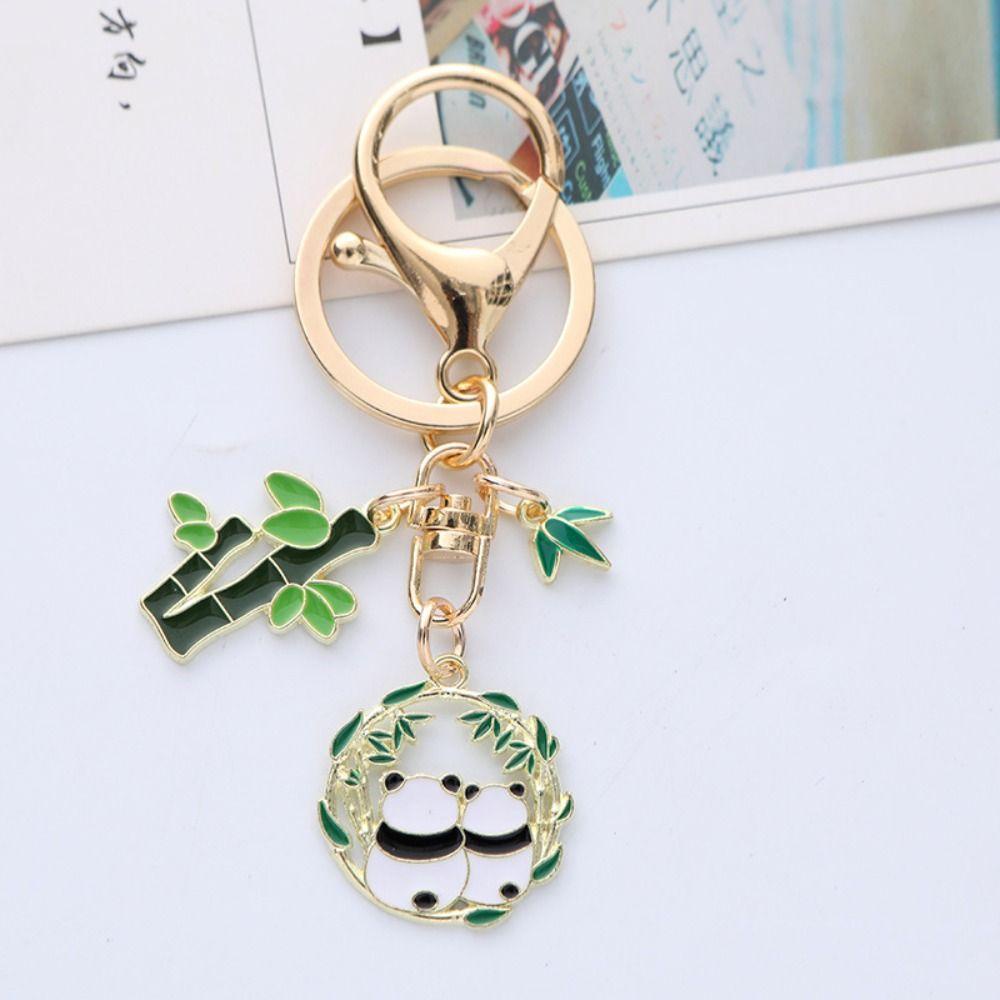 Mmluck Móc Khóa Hình Gấu Trúc Hoạt Hình Phong Cách Trung Hoa
