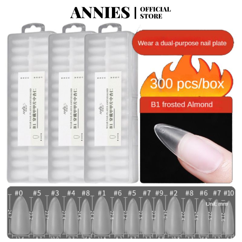 300PCS ANNIES Bộ 300 Móng Tay Giả Nối Dài Không Mài Mòn 300pc