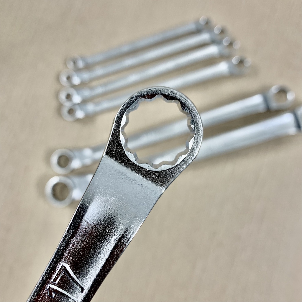 🎌Made in Japan🎌Cờ lê hai đầu tròng KTC Nhật - Bộ cờ lê nhật sử dụng trong hãng Yamaha và Honda VN