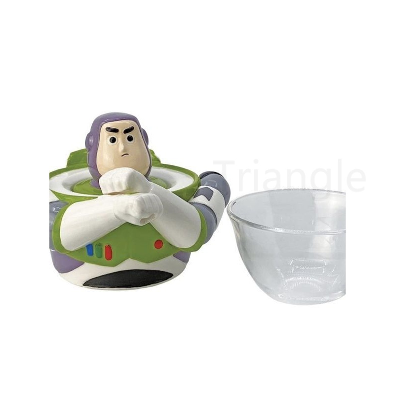 Cốc Thủy Tinh Uống Trà / Kẹo Hình buzz lightyear Hoạt Hình Ba Mắt Sáng Tạo Làm Quà Tặng Giáng Sinh Năm Mới ins