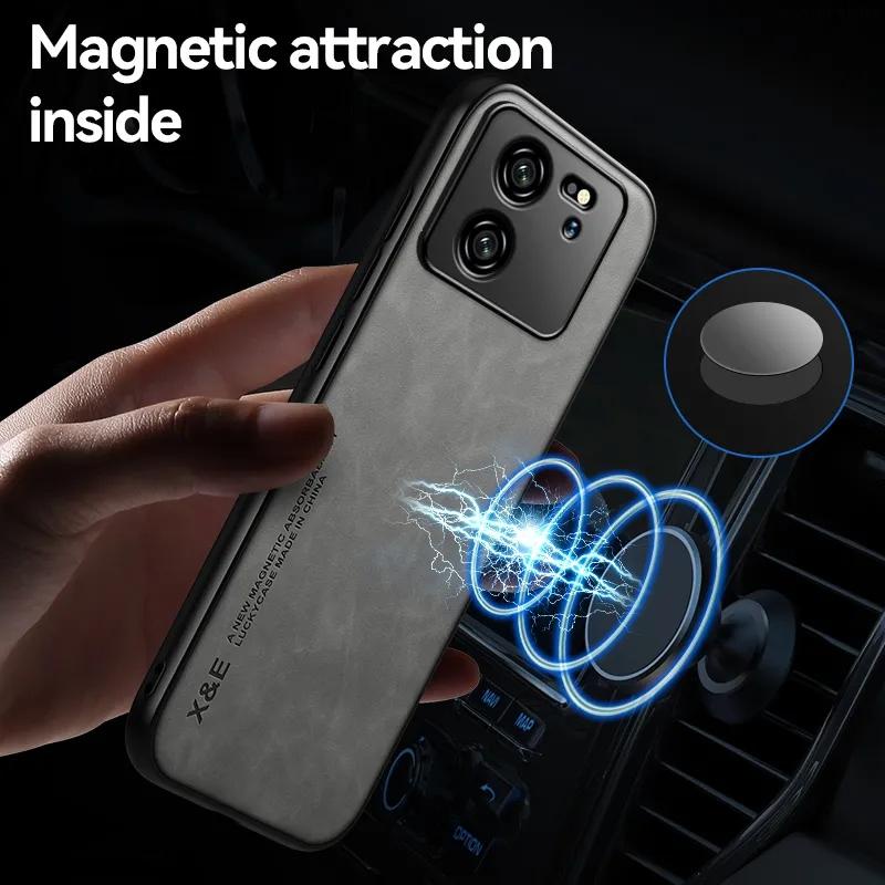 Luxury Retro Leather Case for Xiaomi 13T 12T Mi 11t Pro 10t Mi13t 5G Soft Silicone+PC Shockproof Phone Back Cover