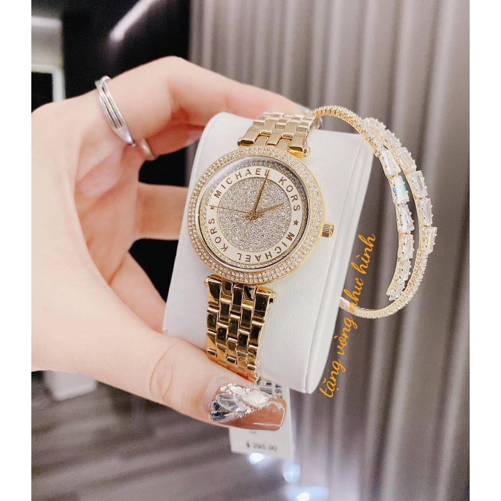 Đồng hồ chính hãng nữ Michael Kors - Máy Quartz pin - Kính khoáng