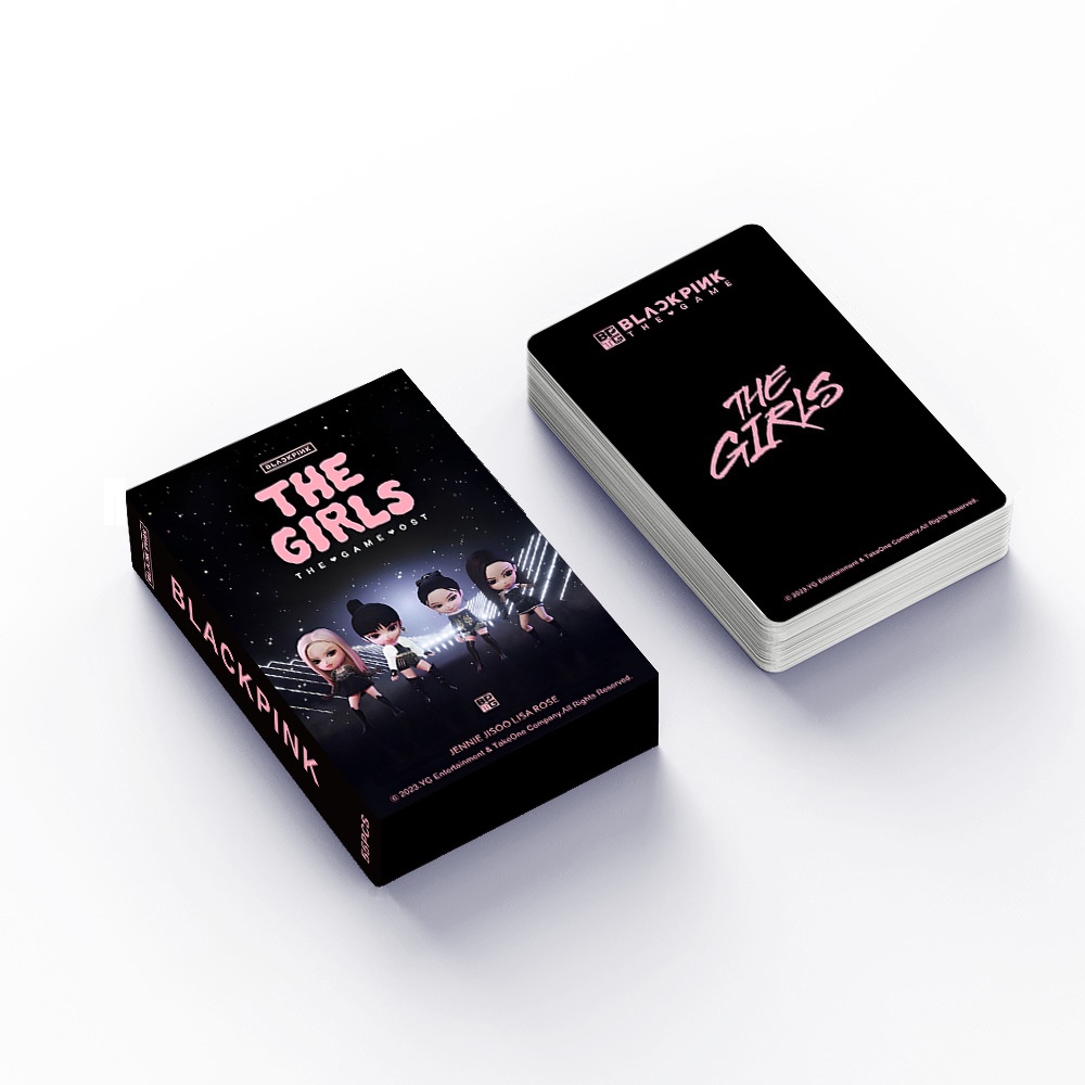 Bộ 50-55 BP THE GIRLS Album Laser Holographic Lomo Cards Kỷ niệm 7 năm Chuyến lưu diễn thế giới BPTG Photocards JENNIE JISOO LISA ROSE Bưu thiếp đang giảm giá JY