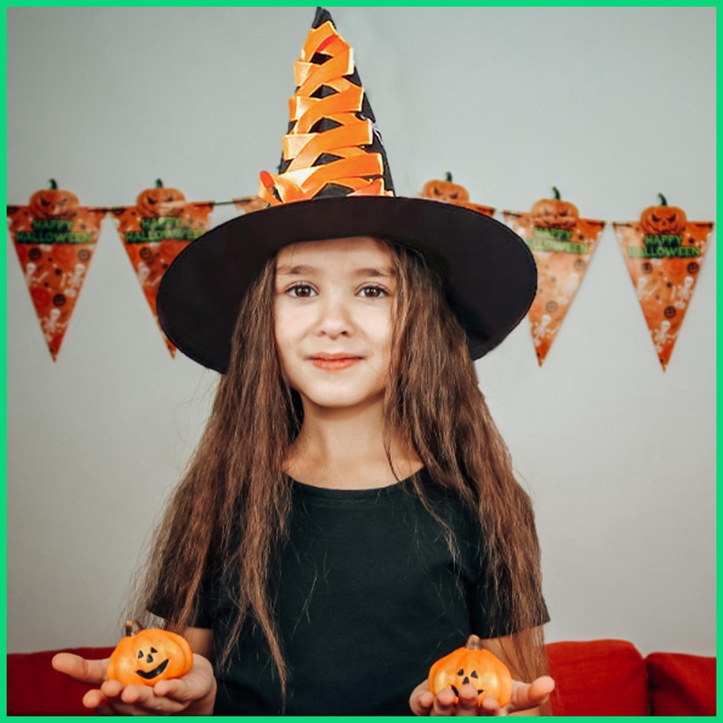 Mũ/chổi phù thủy phong cách halloween cho trẻ em