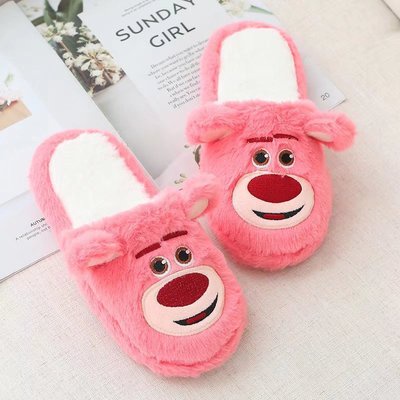 DISNEY Dép Bông Đi Trong Nhà Hình Chuột mickey / Vịt donald / Gấu Pooh / Chuột mickey Dễ Thương Cho Bé Gái