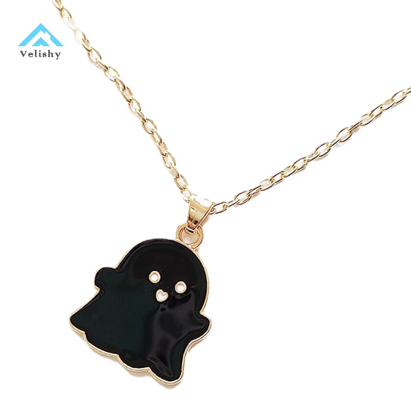 Velish Dây Chuyền Mặt Hình Ma Dễ Thương Cho Cặp Đôi