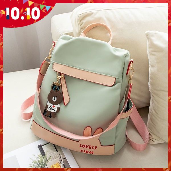 Ba Lô Vải Oxford Chống Thấm Nước Sức Chứa Lớn Phong Cách Nhật Bản Mới