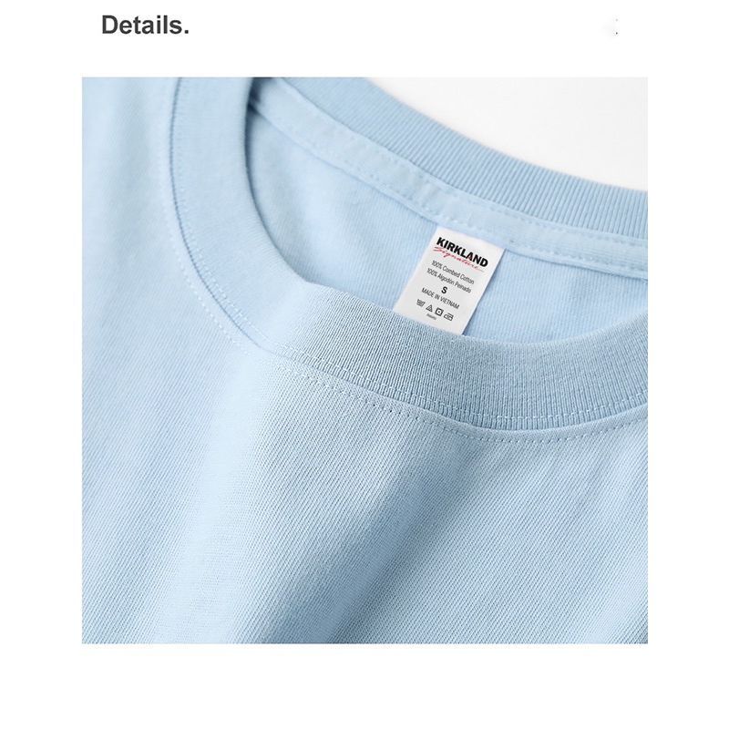 ÁO THUN MỸ COTTON 100% / XANH XANH DƯƠNG / 5H1T