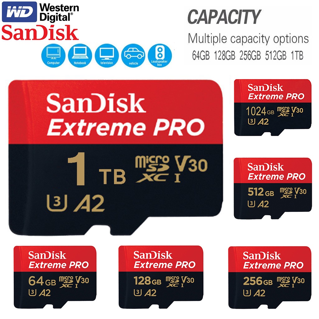 Thẻ nhớ ultra micro tf / sd 64gb-1tb cho điện thoại