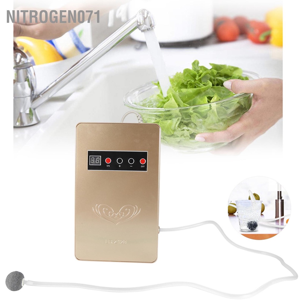 Nitrogen071 50Hz 600 mg/h Máy Tạo Ozone Ozon Nước Gia Đình Thực Phẩm Rau Củ EU Cắm 220V