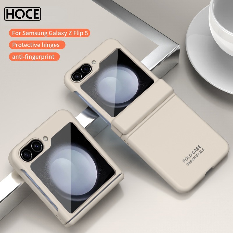 Bao Da Điện Thoại Nắp Lật Cứng Thời Trang Cho samsung galaxy z flip 3 / 4 / 5 5g zflip4 flip5 Ốp