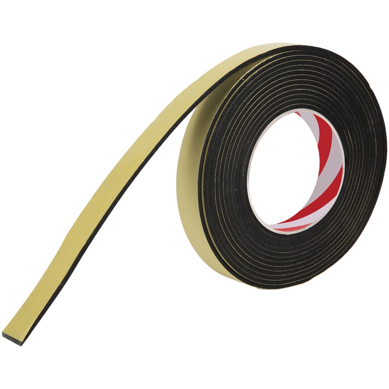 Cuộn Băng Keo Xốp Tự Dính Hai Mặt Màu Đen Rộng 20mm x 3mm Dài 5m