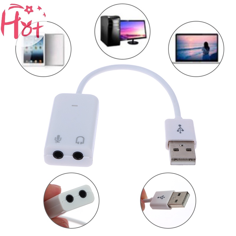 Jr Đầu Chuyển Đổi usb 2.0 Sang jack Âm Thanh 3d 7.1 Kênh 5hv2 Chuyên Dụng Cho laptop vn