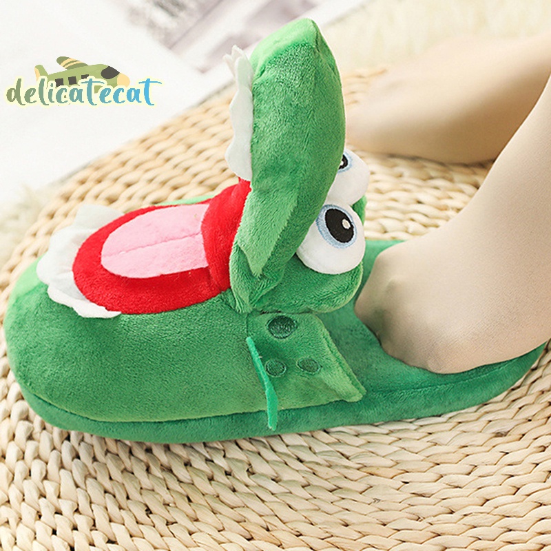 Dép Bông Cá Sấu Hoạt Hình Vui Nhộn Đi Bộ Với Miệng Mở Và Khiêu Vũ Ấm Áp Thoải Mái Quà Tặng Giáng Sinh Cho Bé Trai Bé Gái