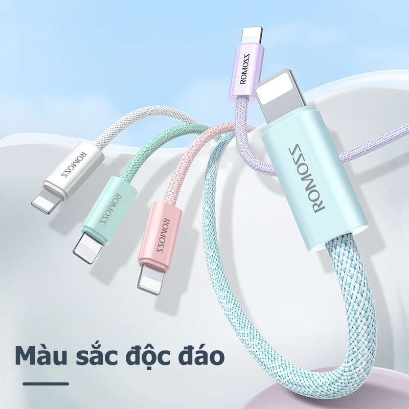 Cáp sạc nhanh Romoss CB1734 dài 1m chất lượng cao