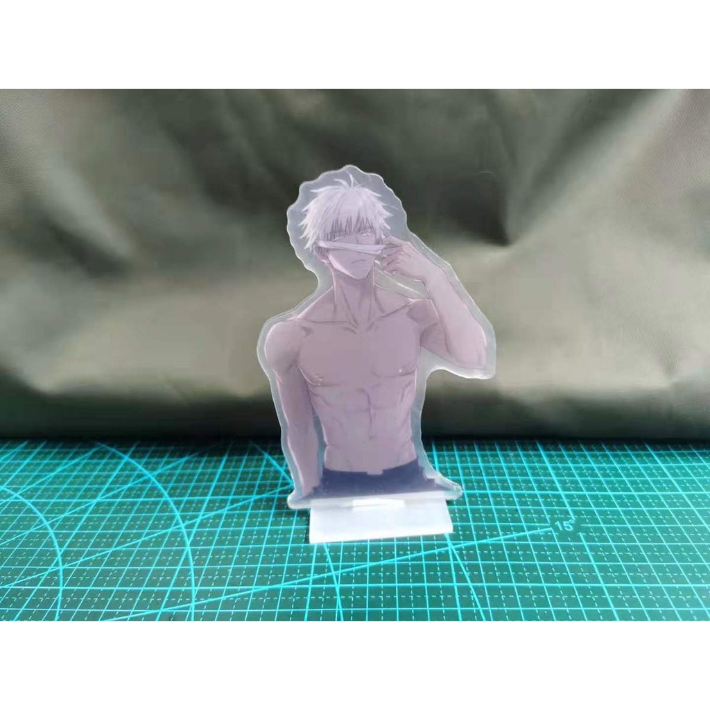Mô hình Standee Jujutsu Kaisen Half Body Acrylic Stand Geto Suguru Gojo Satoru Animedecor góc học tập để bàn làm việc