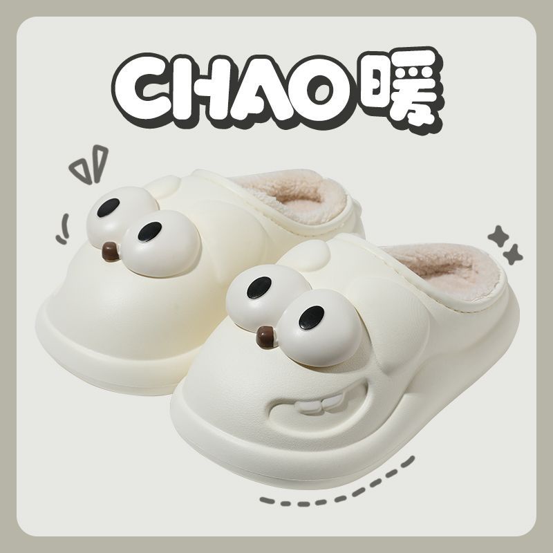 🔥Có Hàng Sẵn🔥Dép cotton Đi Trong Nhà Đế Dày Chống Trượt Chống Thấm Nước Họa Tiết Hoạt Hình Dễ Thương Cho Cặp Đôi