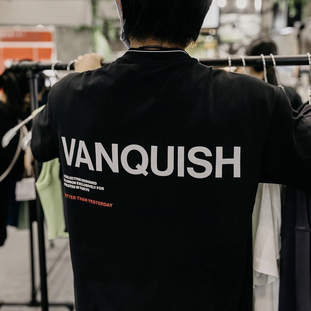 Vanquish Áo Thun cotton Tay Ngắn Dáng Rộng Co Giãn Tốt Thời Trang Cao Cấp Dành Cho Nam Nữ
